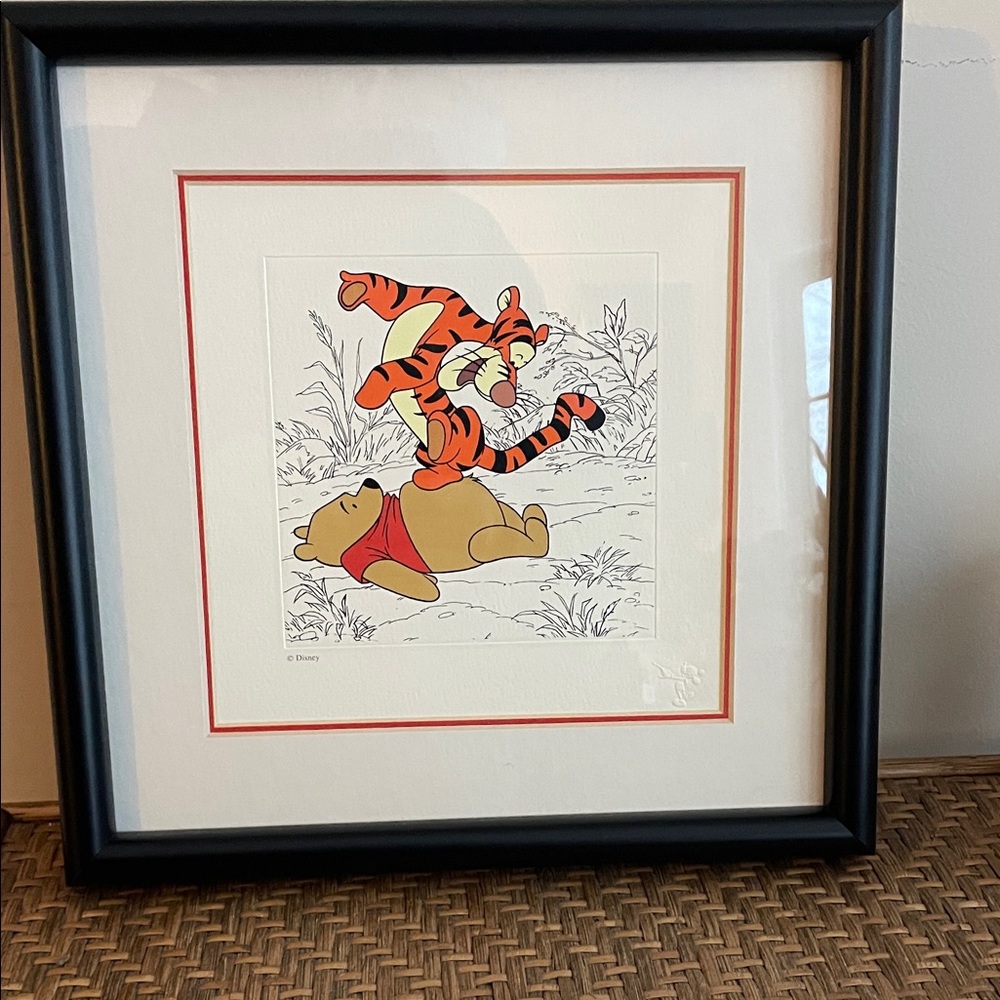 Vintage Disney Treasures Engraved Etch From Winnie and Pooh and Tigger Too!
